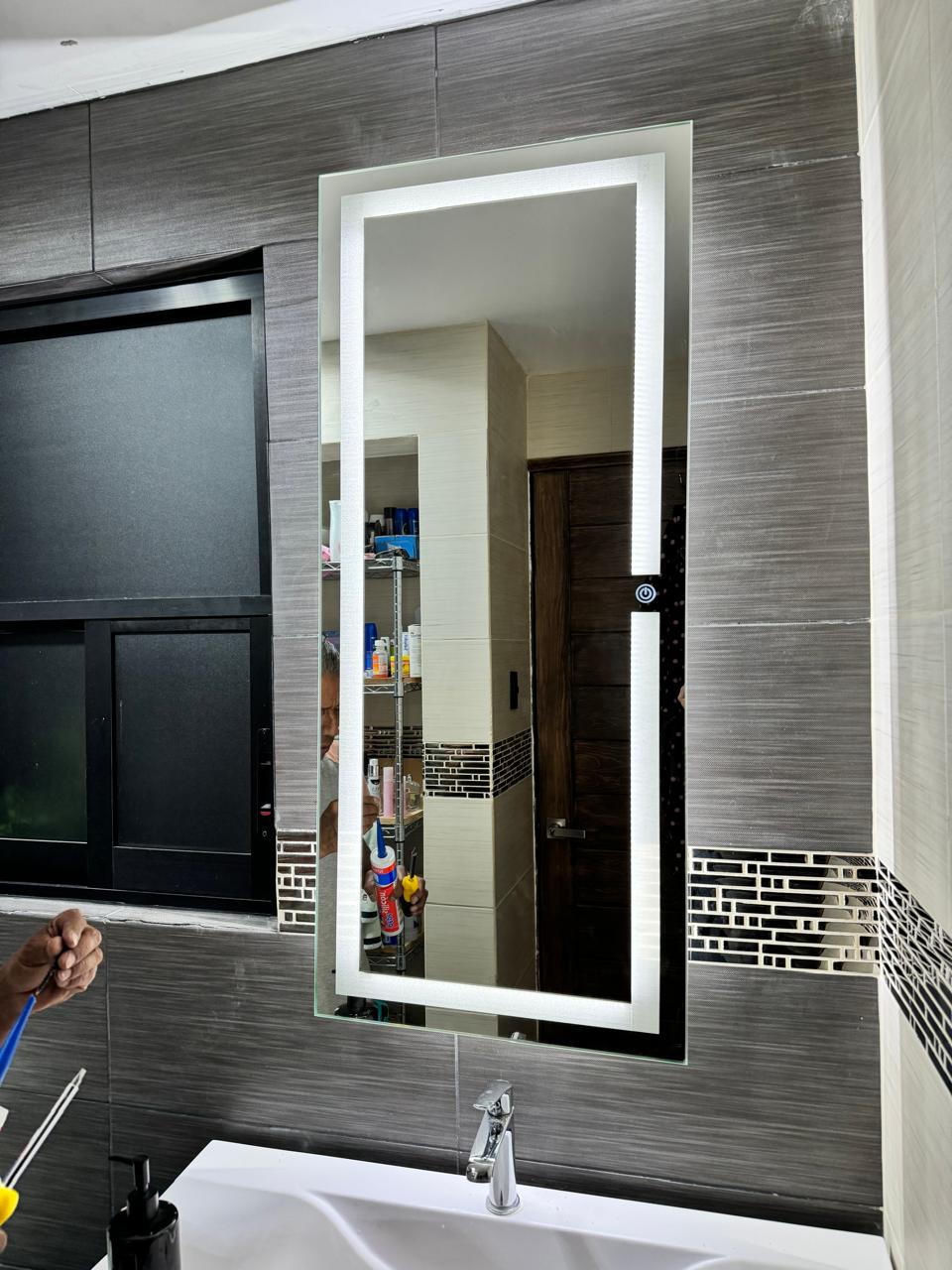 Espejo Irlanda 120x52 Espejo LED Rectangular con 3 Tonos de Luz