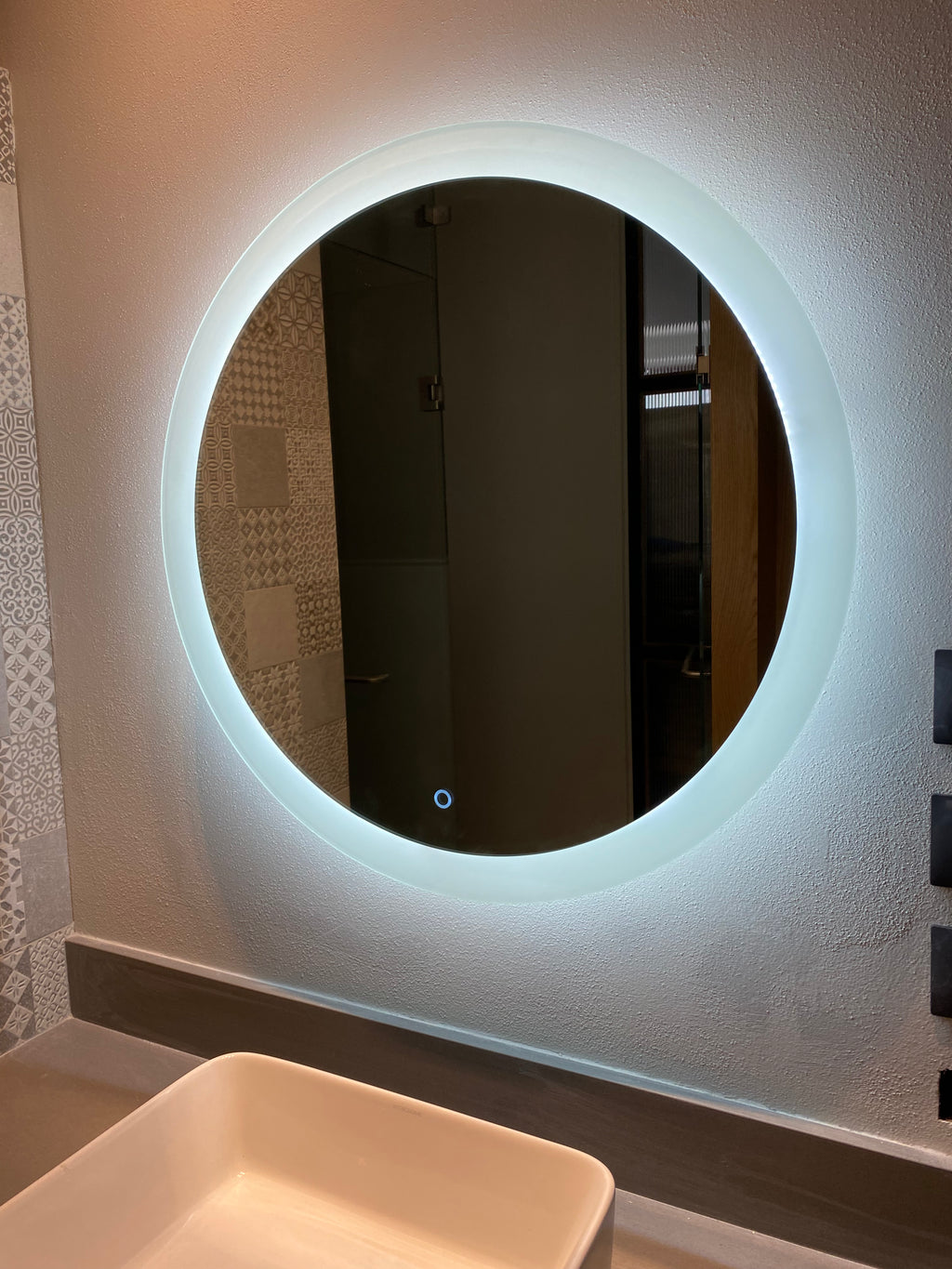 Espejo Polar J 90 Espejo LED Circular con 3 Tonos de Luz