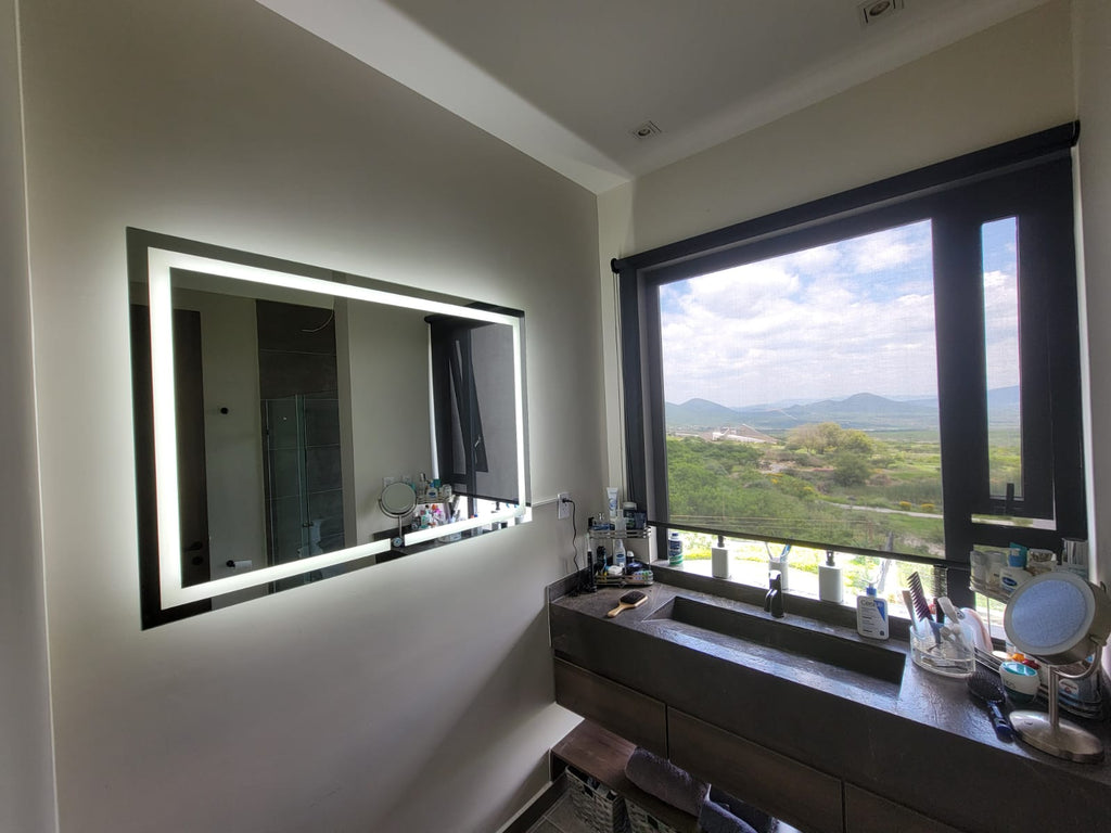 Espejo Irlanda J 120x90 Espejo LED Rectangular con 3 Tonos de Luz