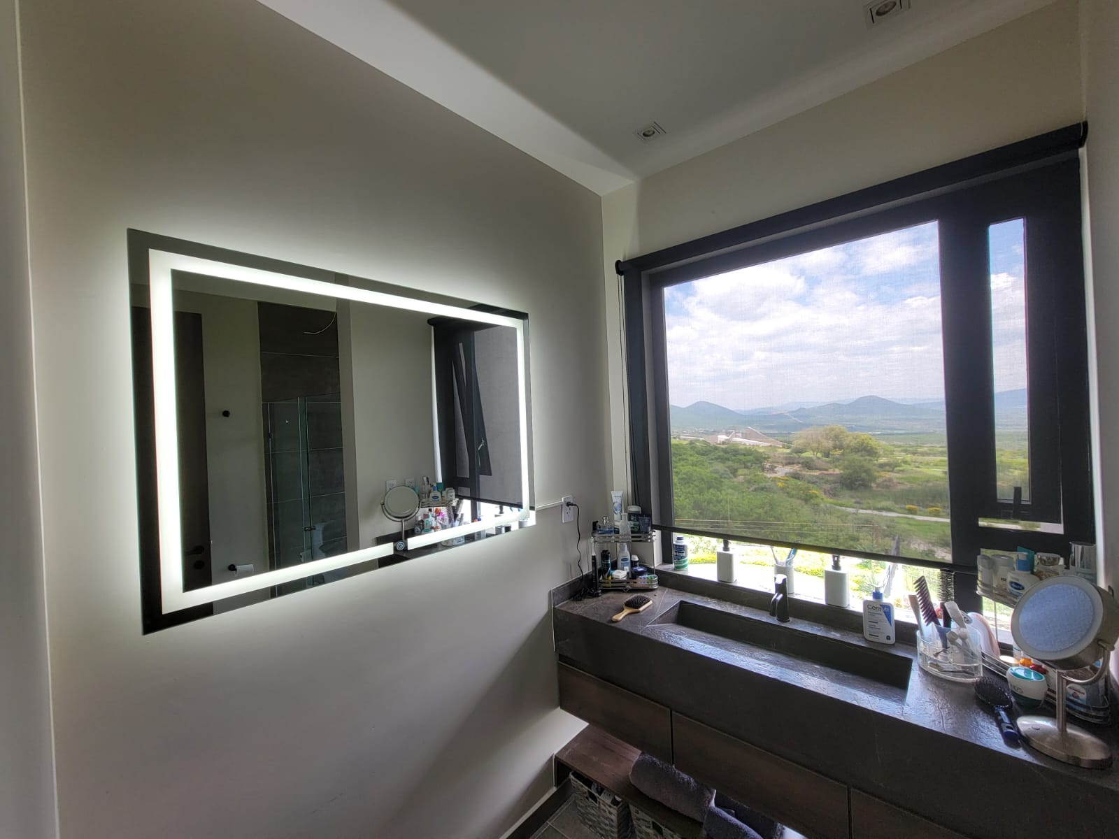 Espejo Irlanda J 120x90 Espejo LED Rectangular con 3 Tonos de Luz