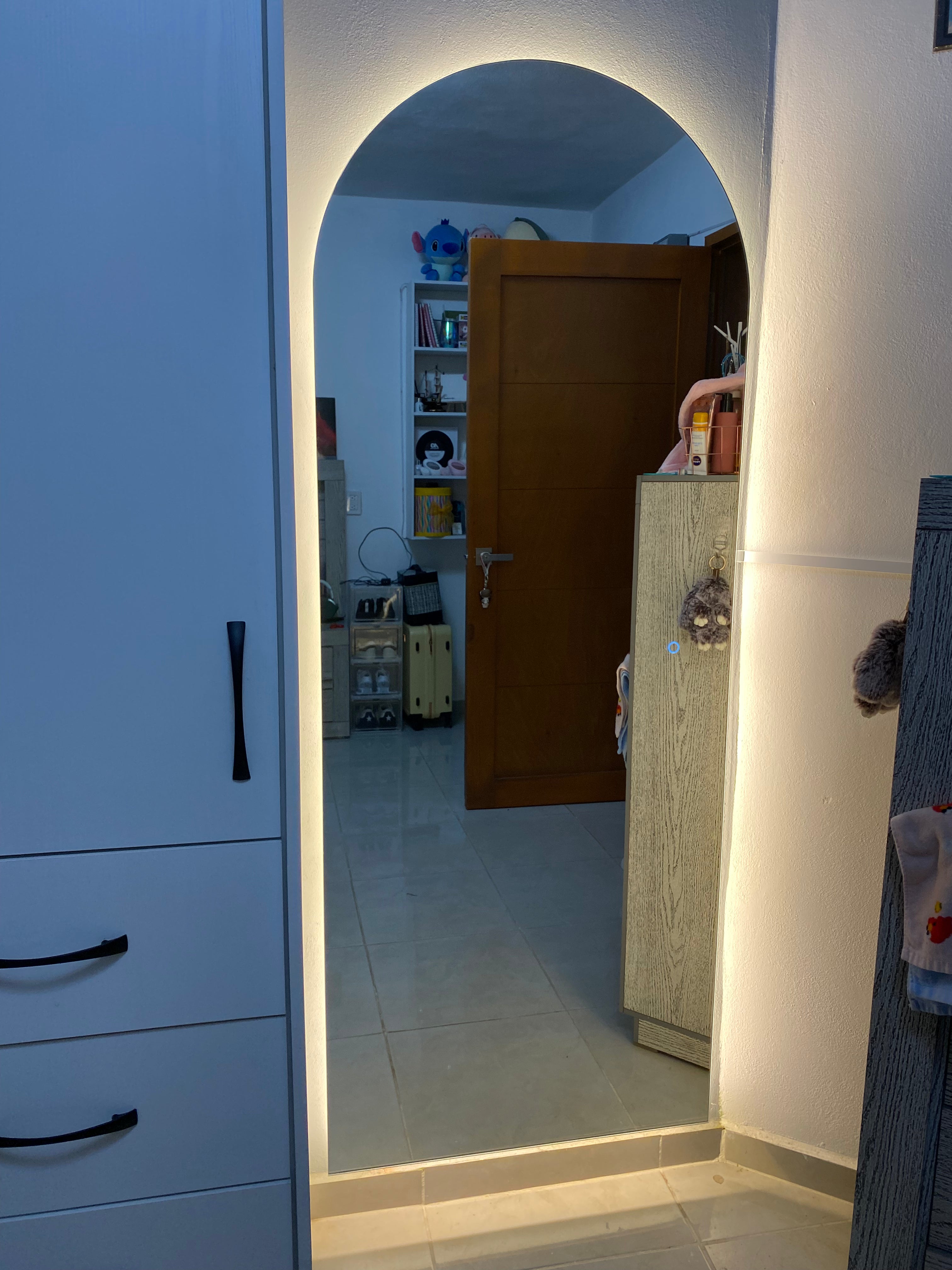 Espejo Jade J 180x70 Espejo LED Tipo Arco con 3 Tonos de Luz