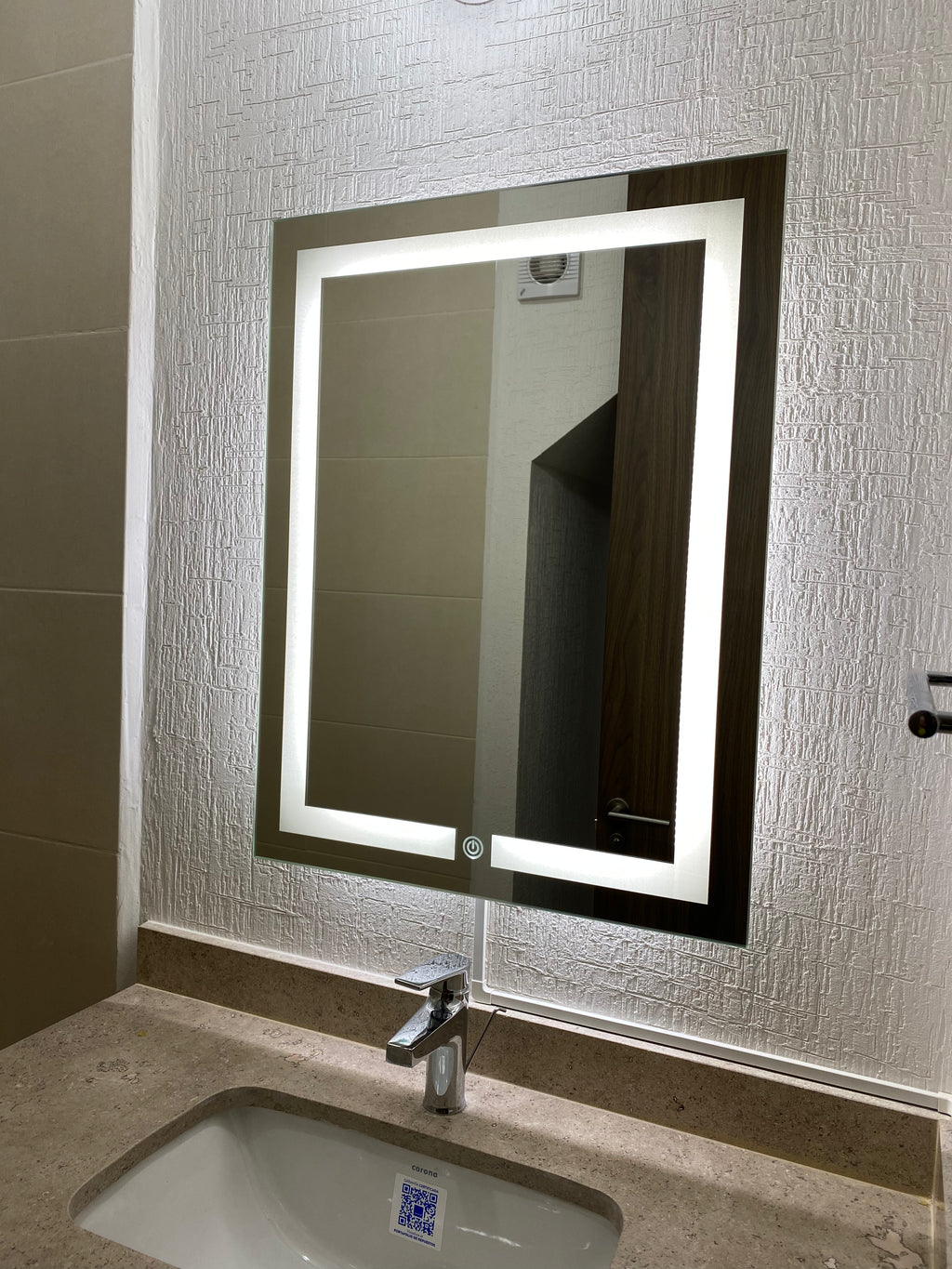 Espejo Liverpool G 78x60 Espejo LED Rectangular con 3 Tonos de Luz