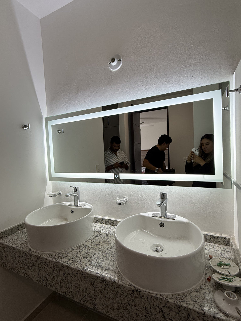 Espejo Zafiro 150x70 Espejo LED Rectangular con 3 Tonos de Luz