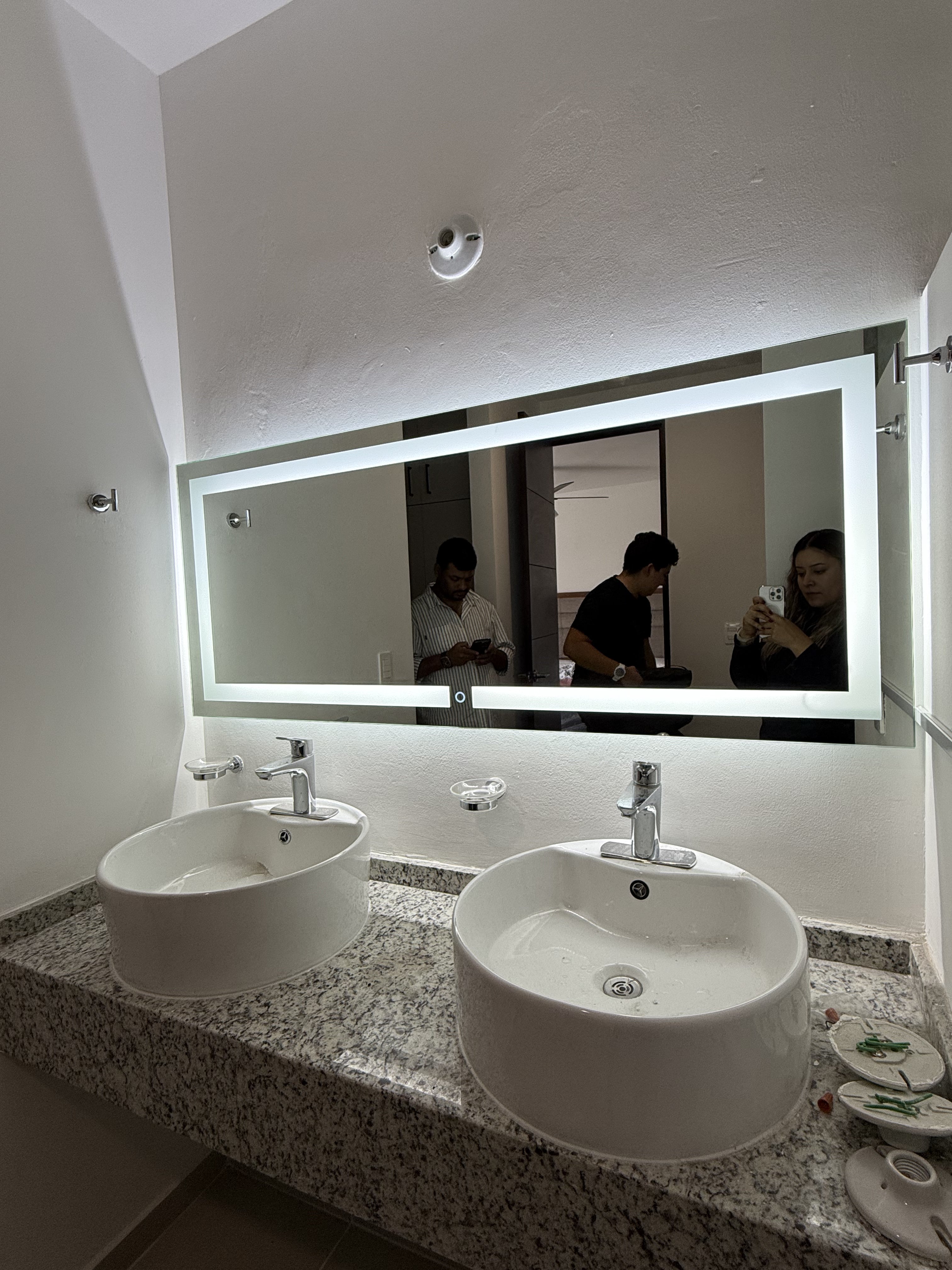 Espejo Zafiro 150x70 Espejo LED Rectangular con 3 Tonos de Luz