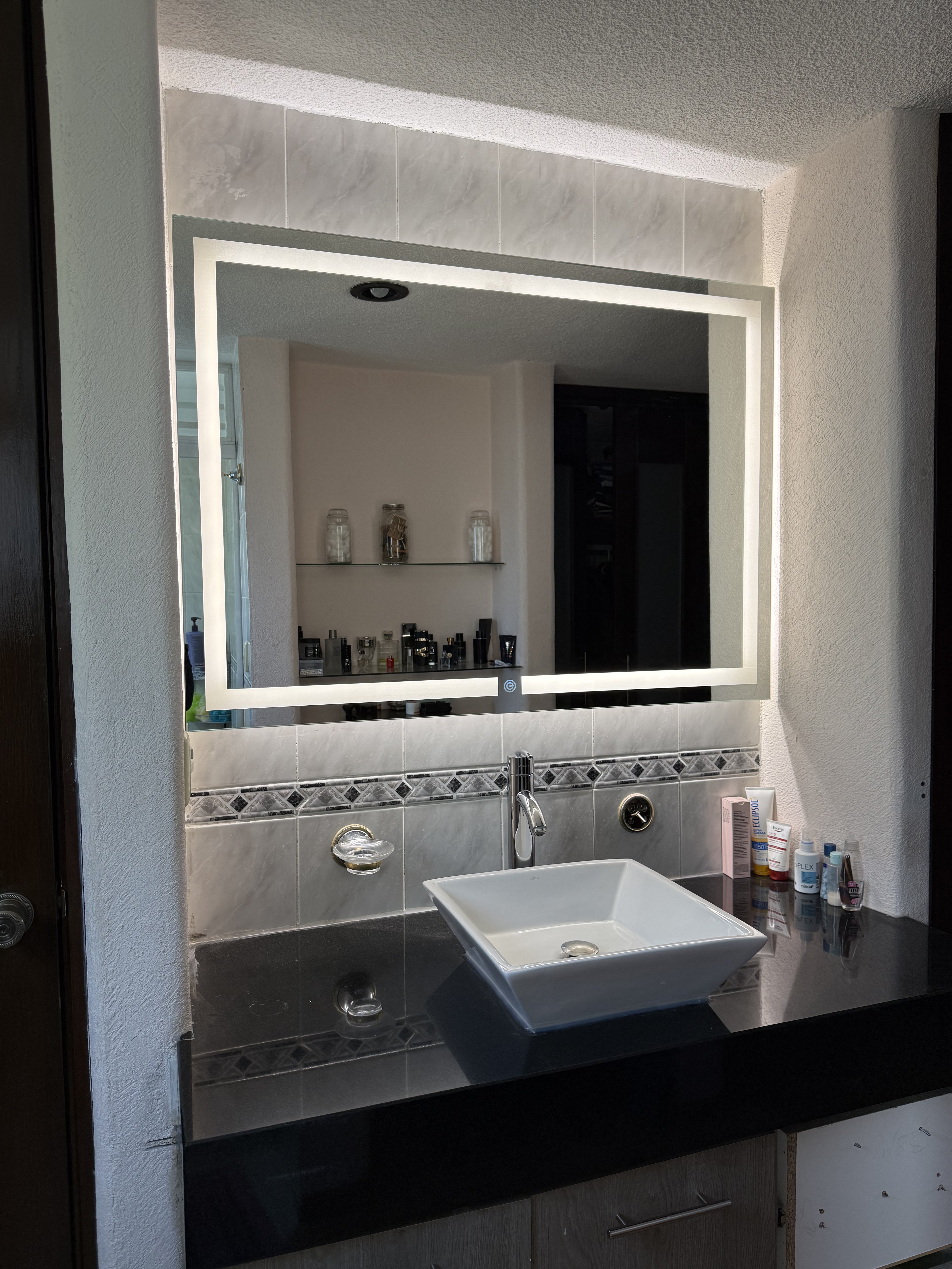 Espejo Irlanda J 120x90 Espejo LED Rectangular con 3 Tonos de Luz