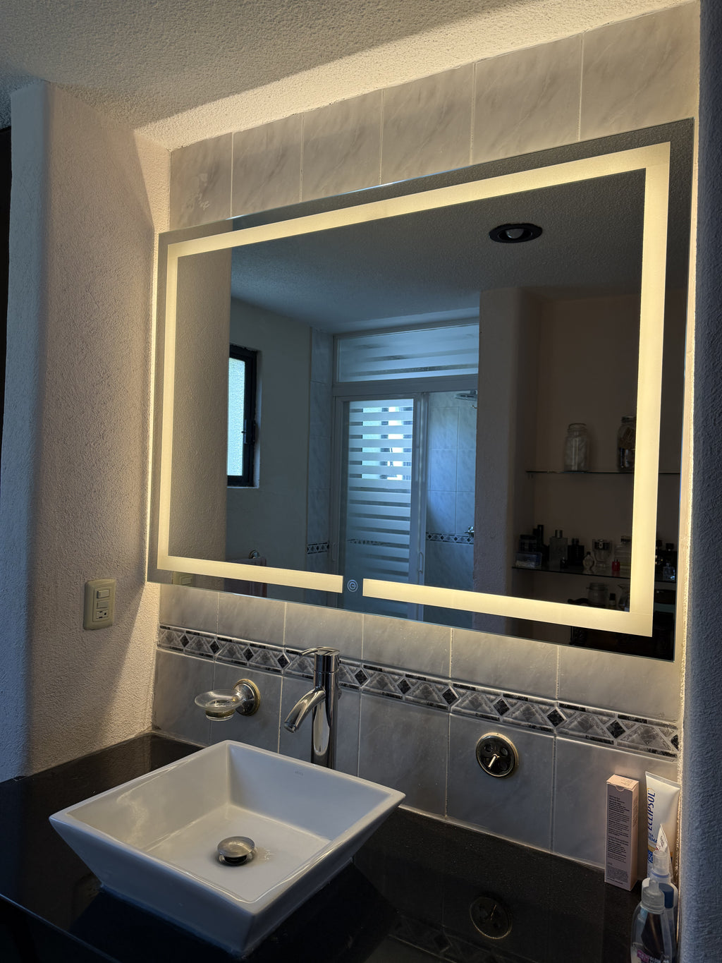 Espejo Irlanda J 120x90 Espejo LED Rectangular con 3 Tonos de Luz