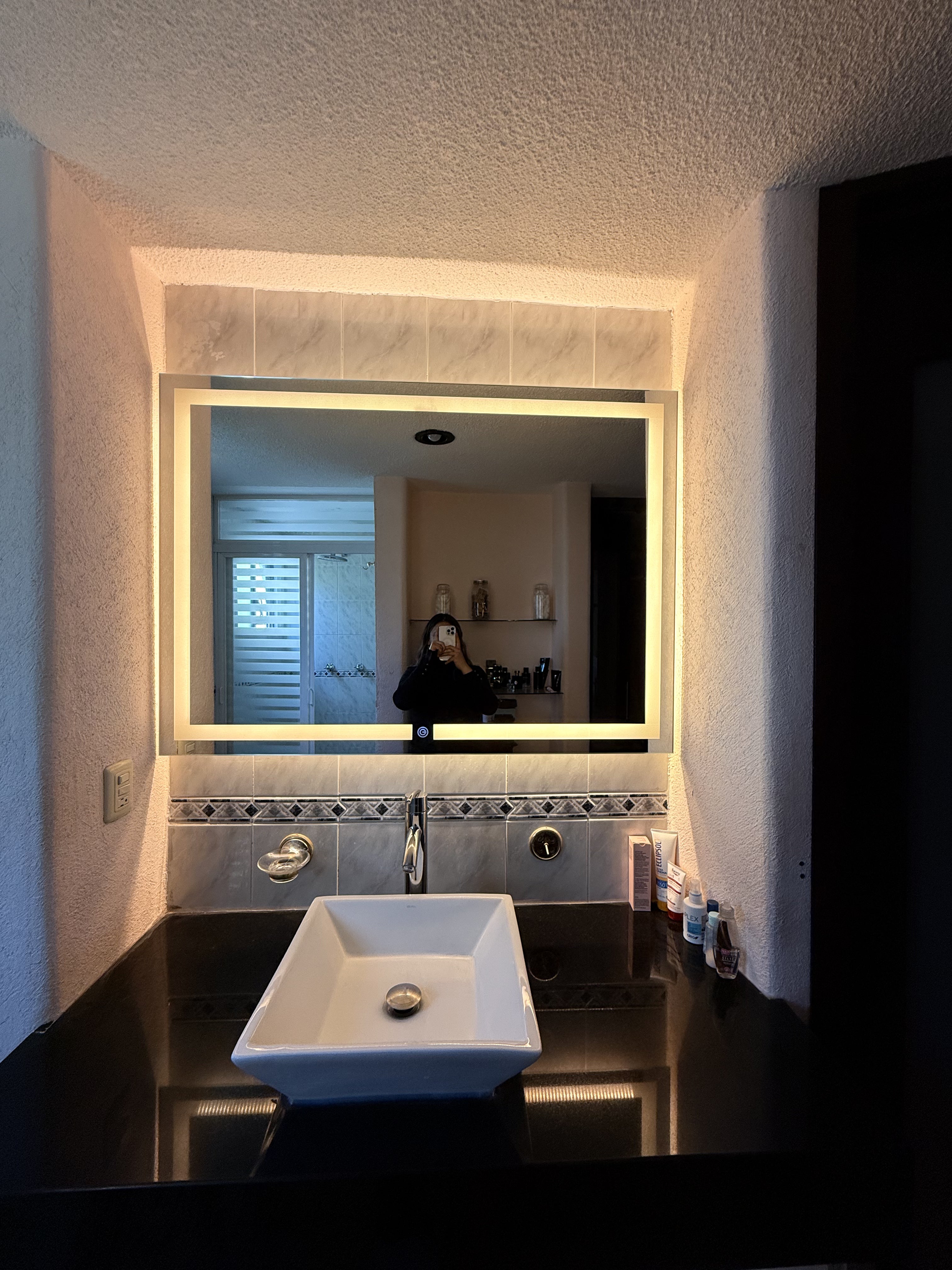 Espejo Irlanda J 120x90 Espejo LED Rectangular con 3 Tonos de Luz