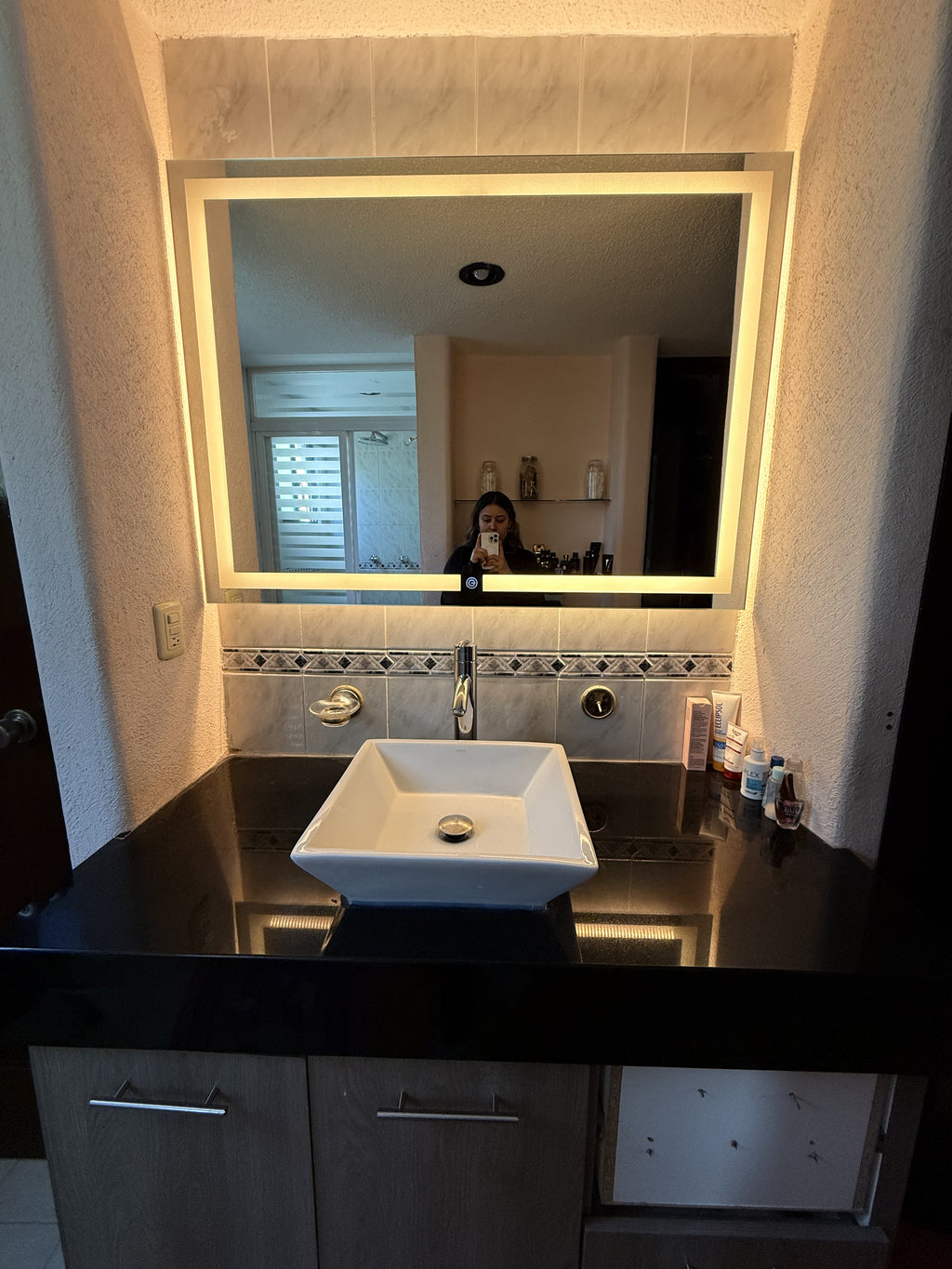 Espejo Irlanda J 120x90 Espejo LED Rectangular con 3 Tonos de Luz