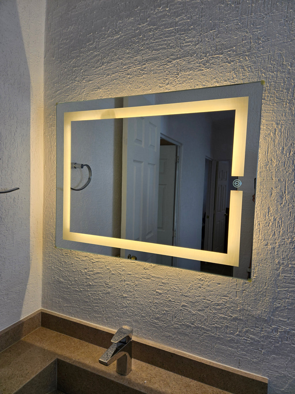 Espejo Liverpool G 78x60 Espejo LED Rectangular con 3 Tonos de Luz