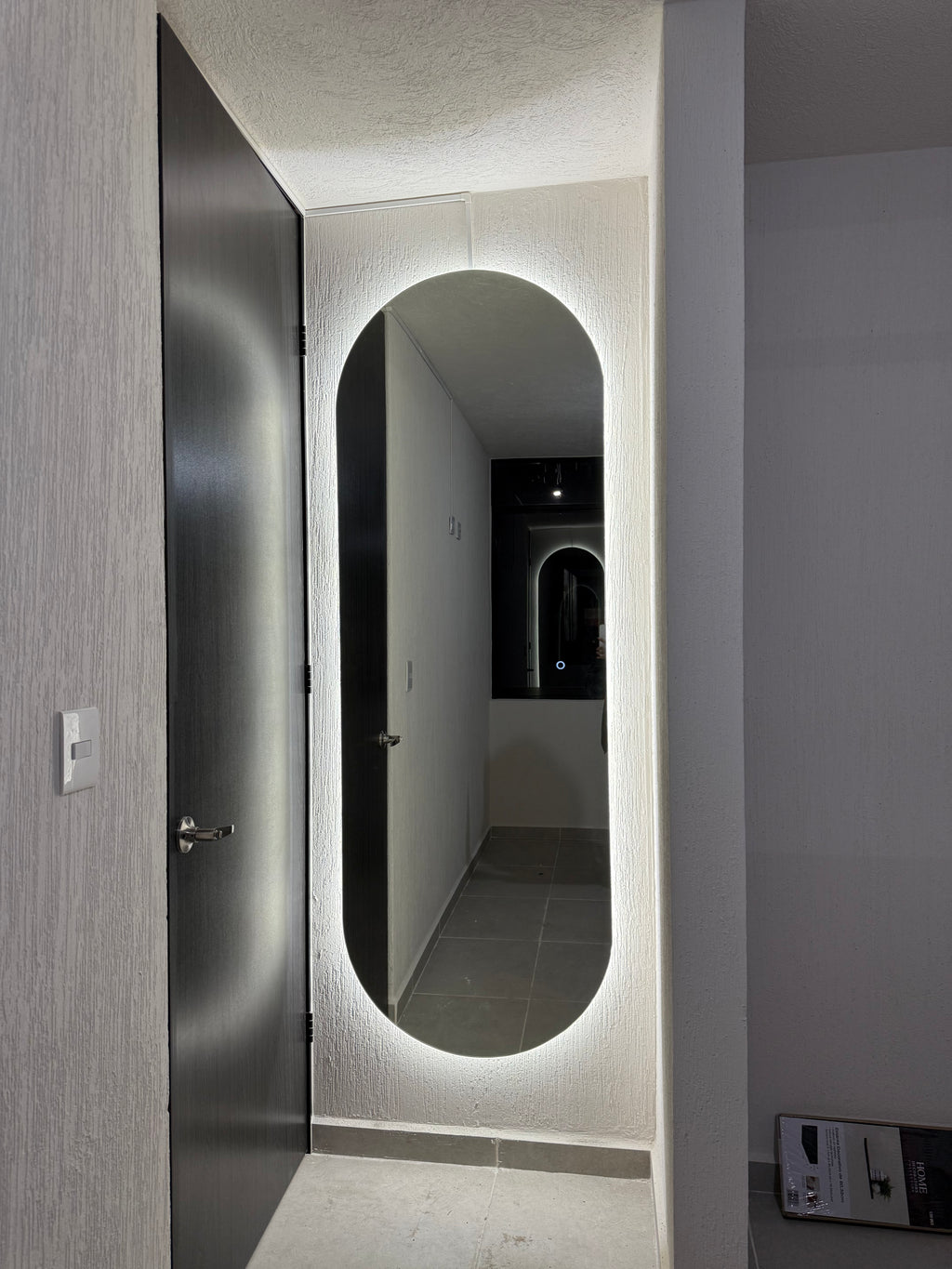 Espejo Onix J 180x70 Espejo LED Tipo Pildora con 3 Tonos de Luz