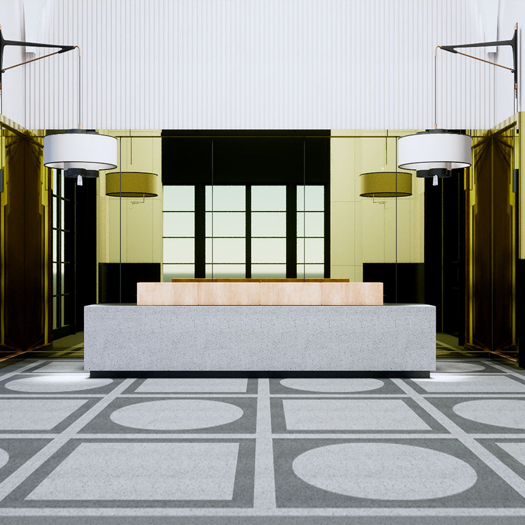 Papel Tapiz Autoadherible Espejo Constantine - Texturas Modernas y Resistentes al Agua