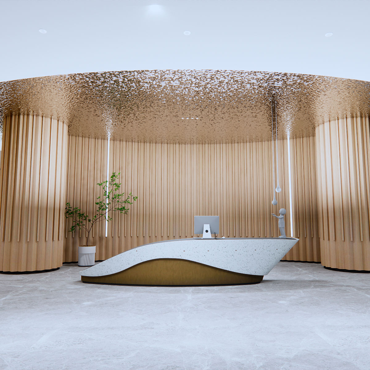 Papel Tapiz Autoadherible Agua Accra - Texturas Modernas y Resistentes al Agua