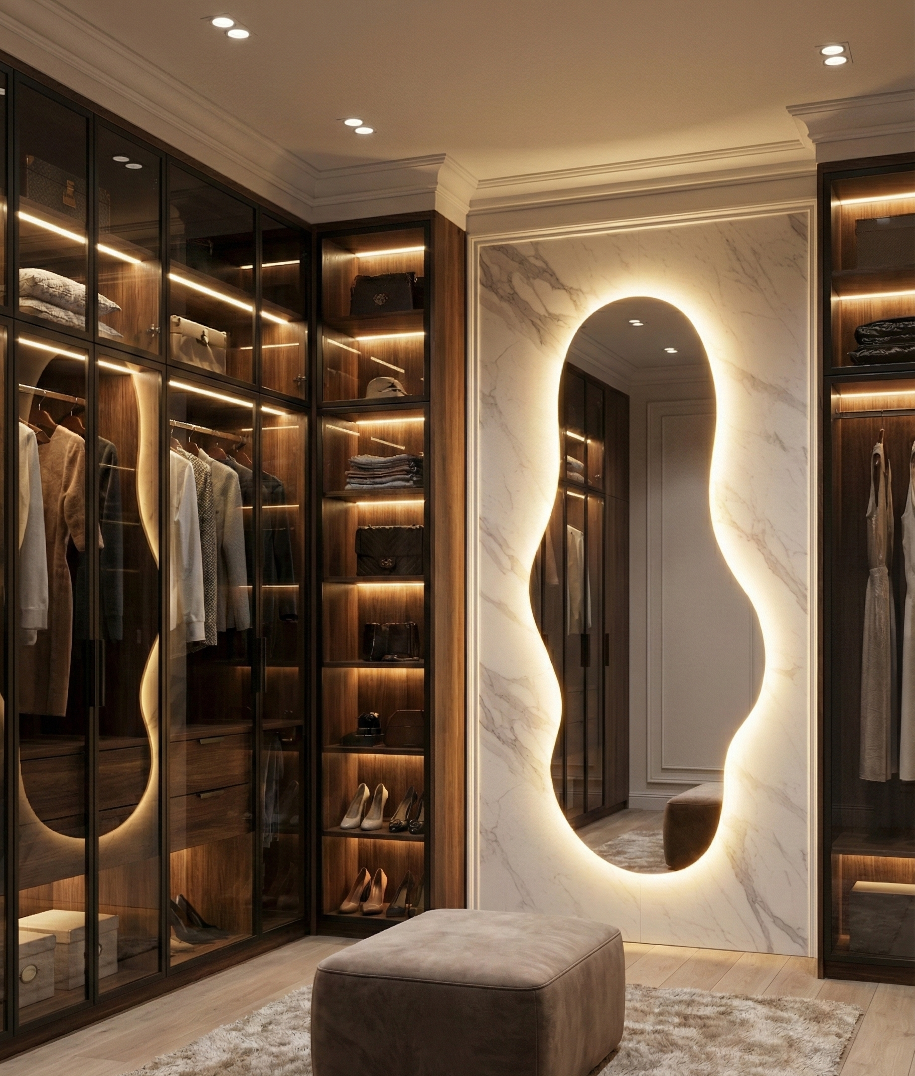 Espejo Aura Max 180x85 Espejo LED Irregular con 3 Tonos de Luz