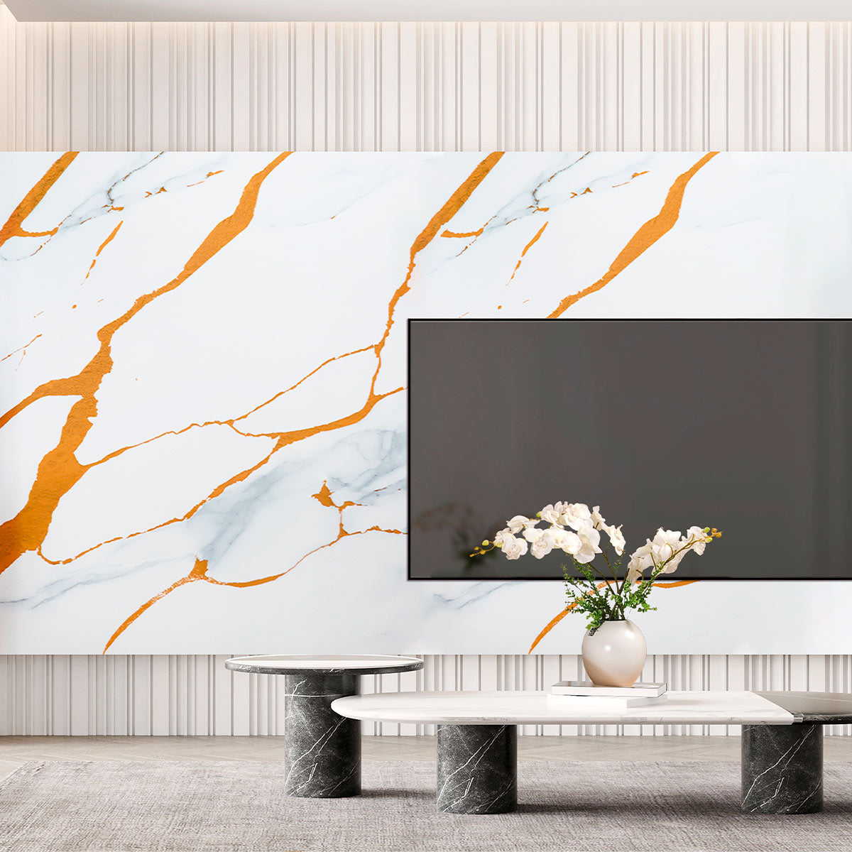 Papel Tapiz Autoadherible Grabrome - Texturas Modernas y Resistentes al Agua