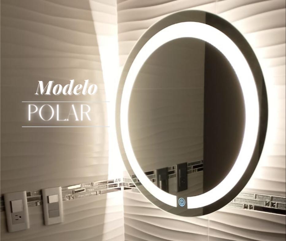 Espejo Polar 60 Espejo LED Circular con 3 Tonos de Luz