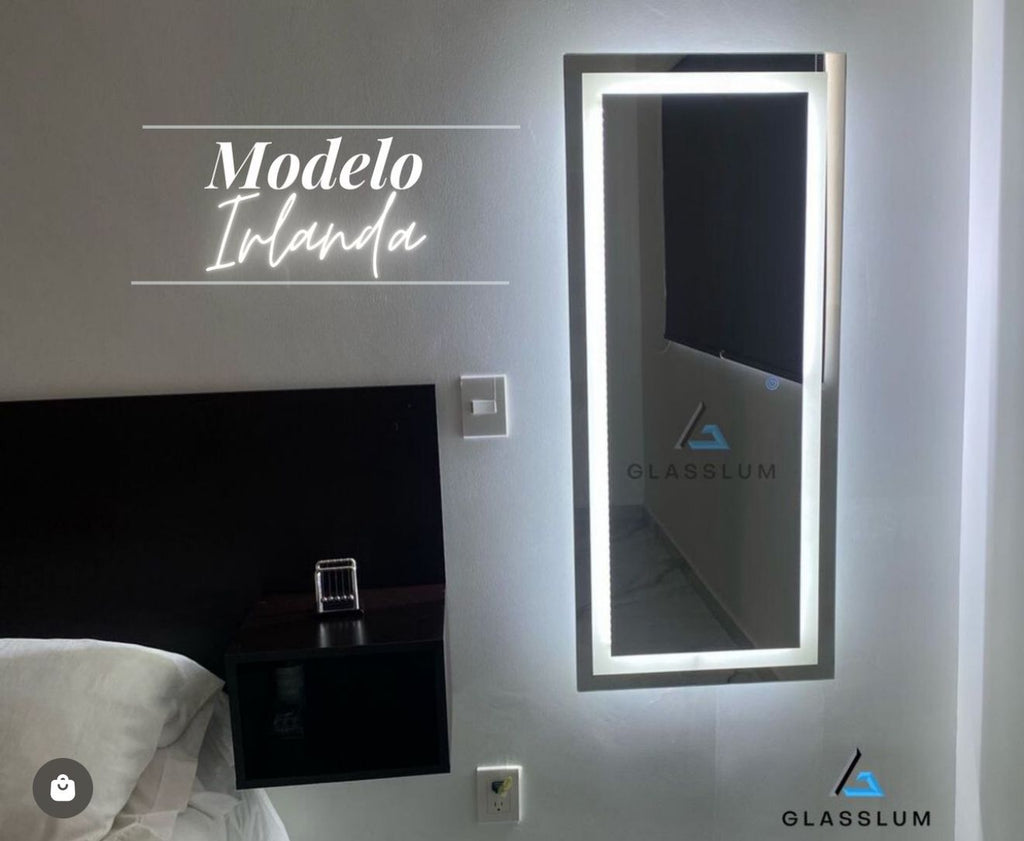 Espejo Irlanda 120x52 Espejo LED Rectangular con 3 Tonos de Luz