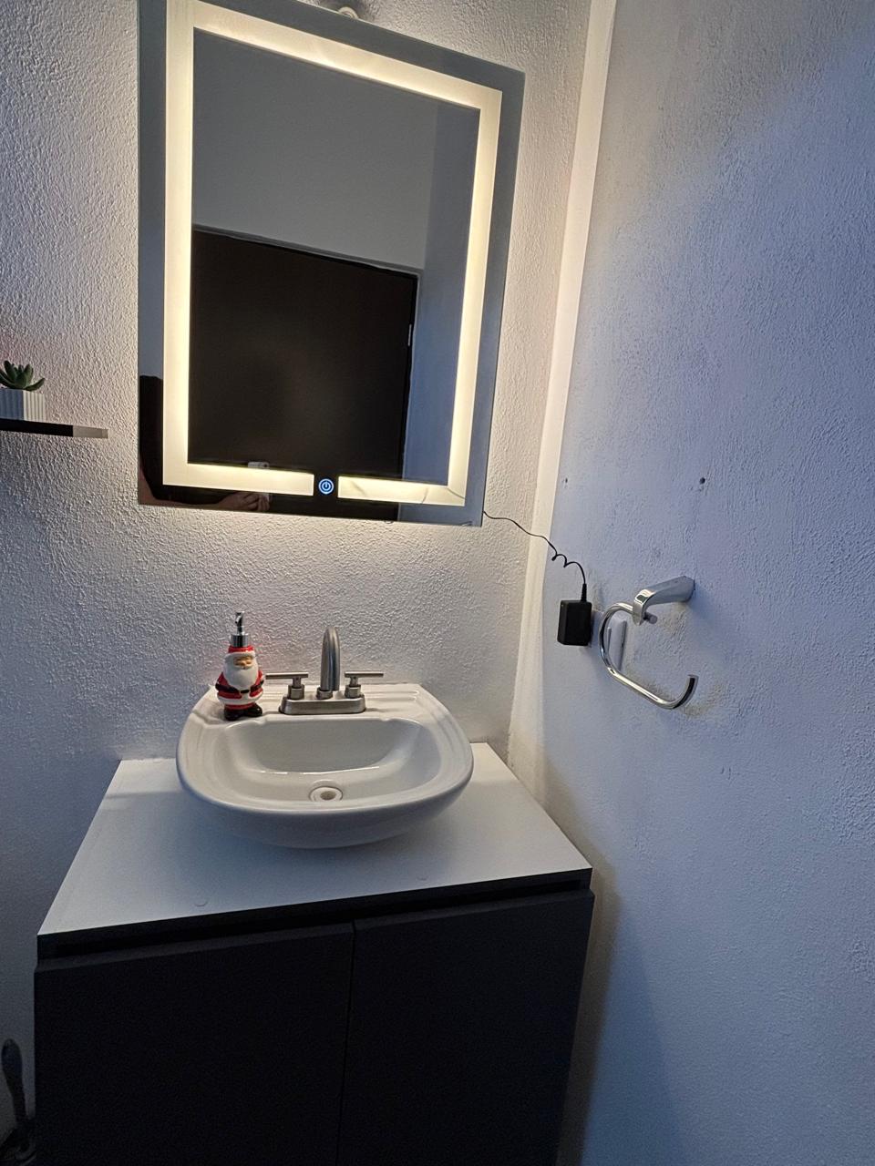 Espejo Liverpool G 78x60 Espejo LED Rectangular con 3 Tonos de Luz