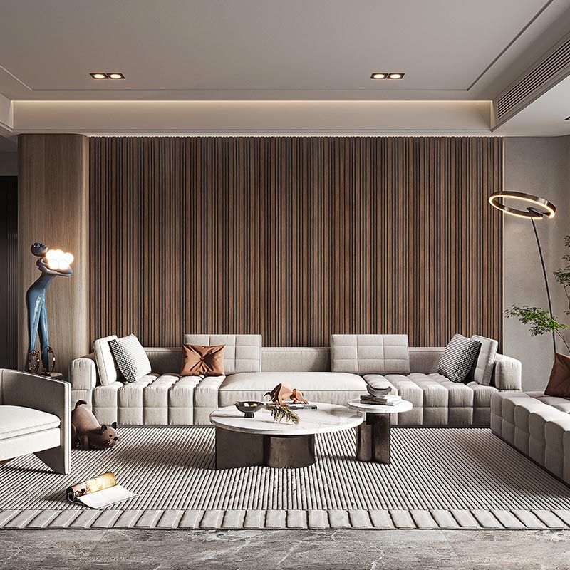 Lambrín Desigual Parota WPC – Revestimiento de Diseño Asimétrico