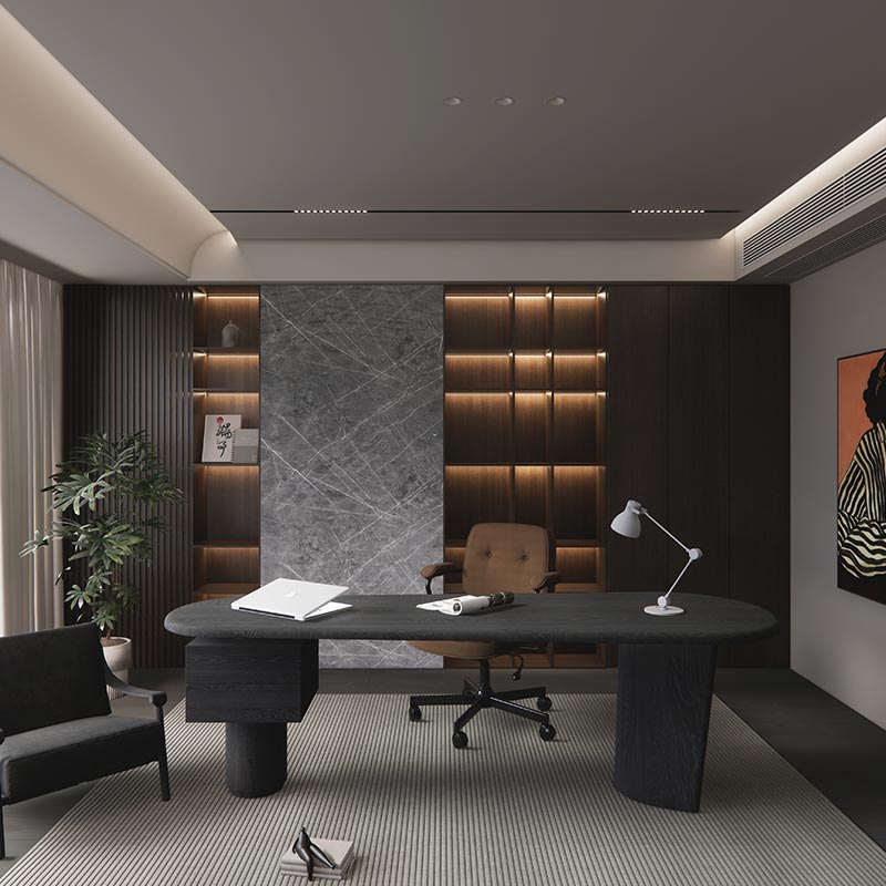 Placa PVC Carrara Oscuro Tipo Marmol Revestimiento de Gran Formato