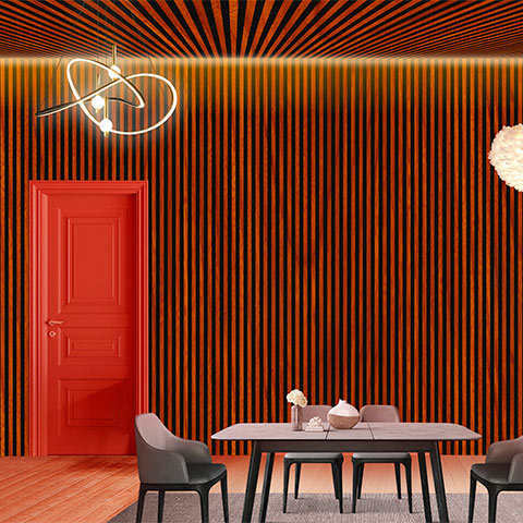 Lambrín WPC Teak Aracaju Decorativo para Interiores